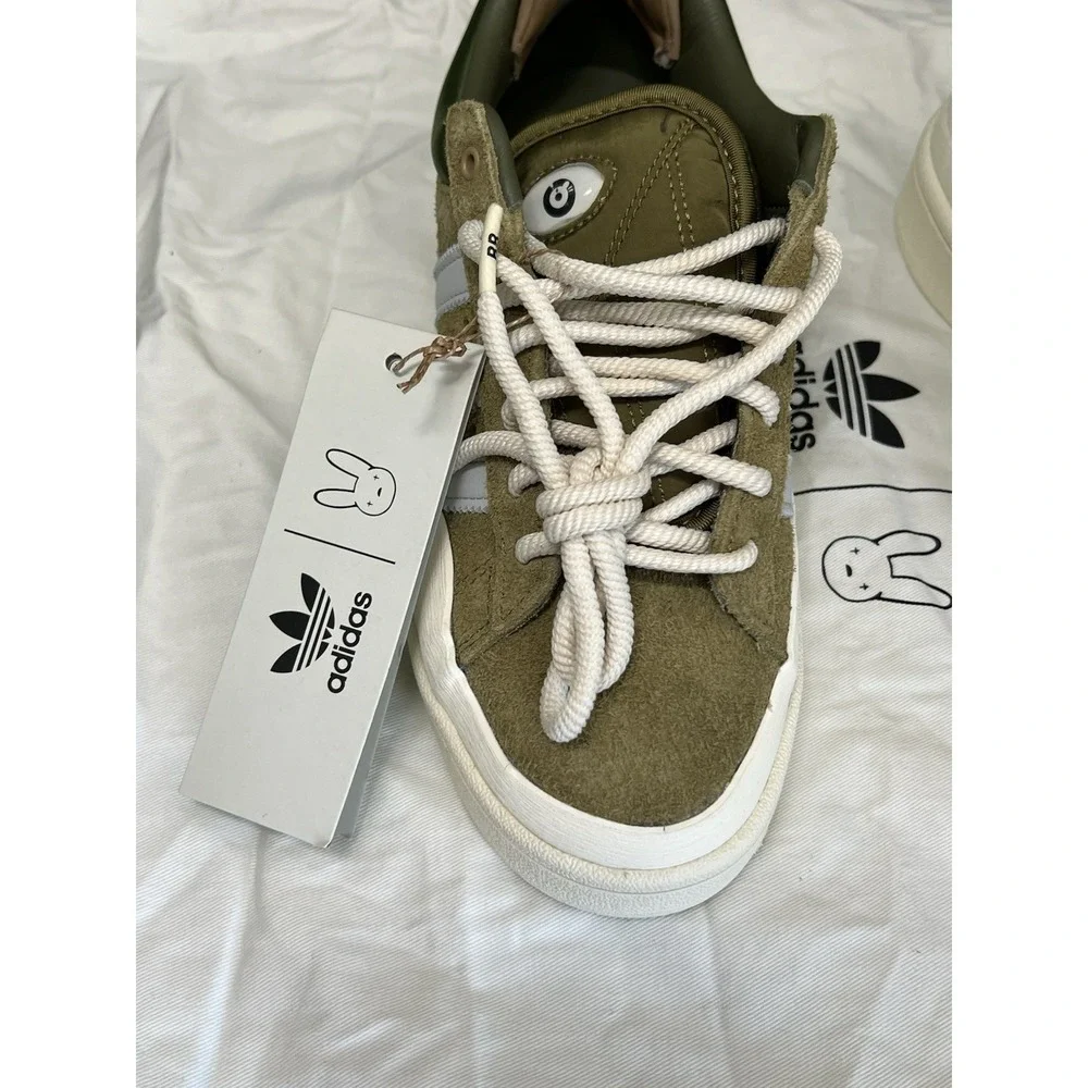 Adidas Campus Light x Bad Bunny 'Wild Moss' Olive Men's 5.5 Women's 6.5 ID7950